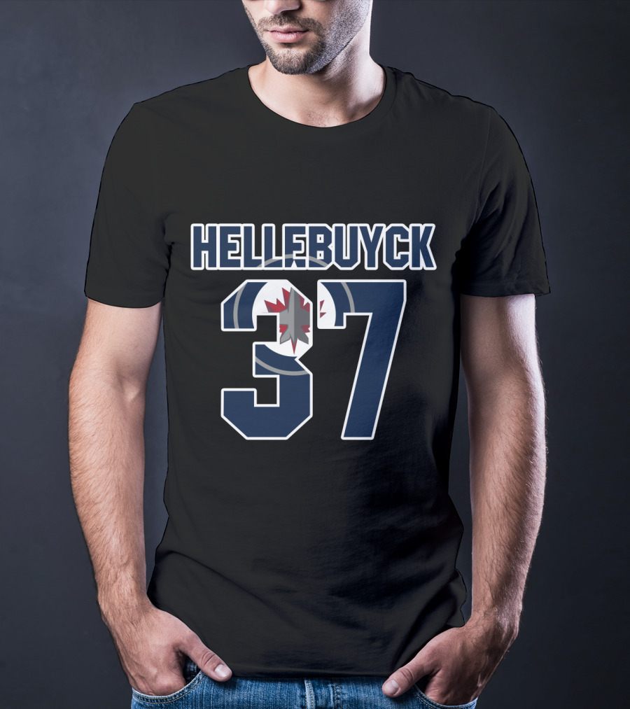 Connor Hellebuyck 37 Winnipeg Jets NHL Hockey T-Shirt