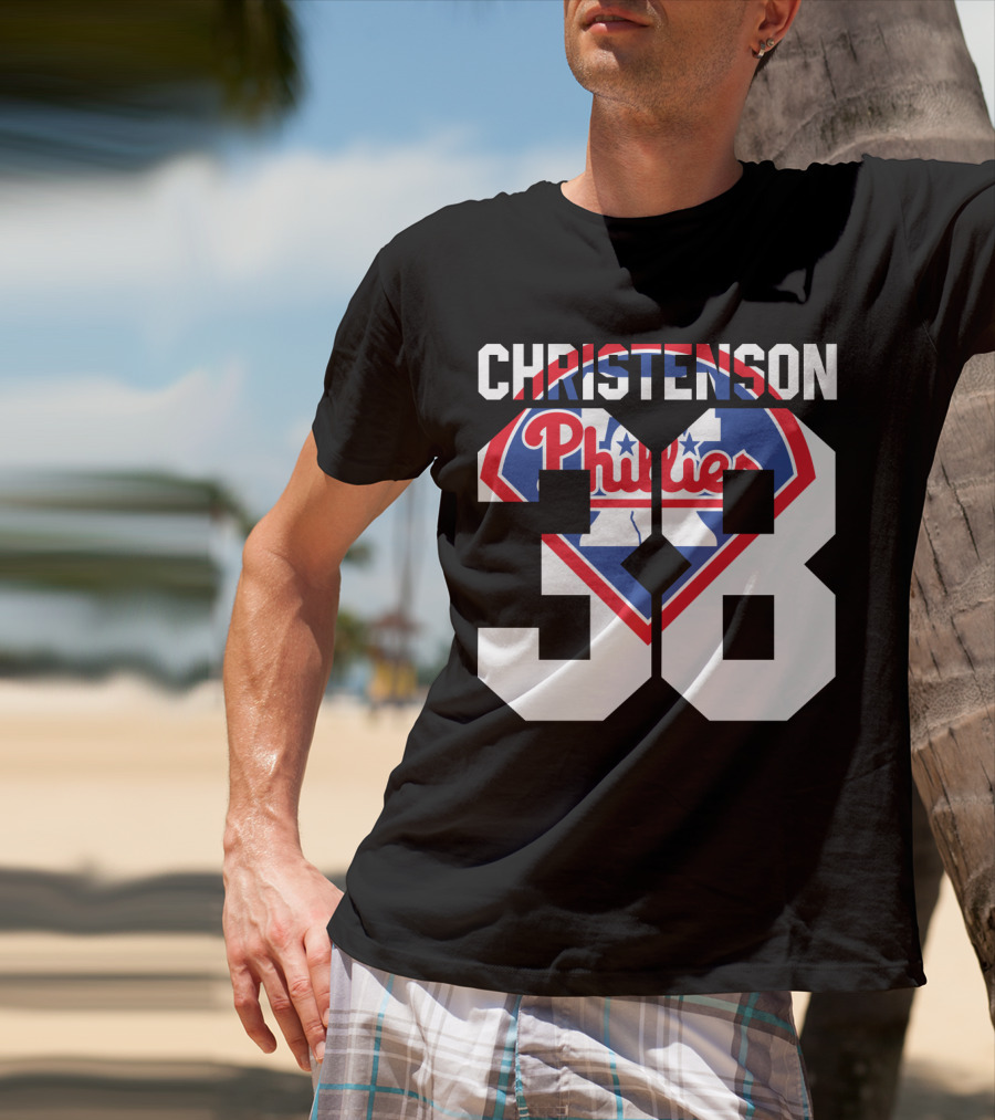 Christenson 38 Philadelphia Phillies 1981 Baseball T-Shirt