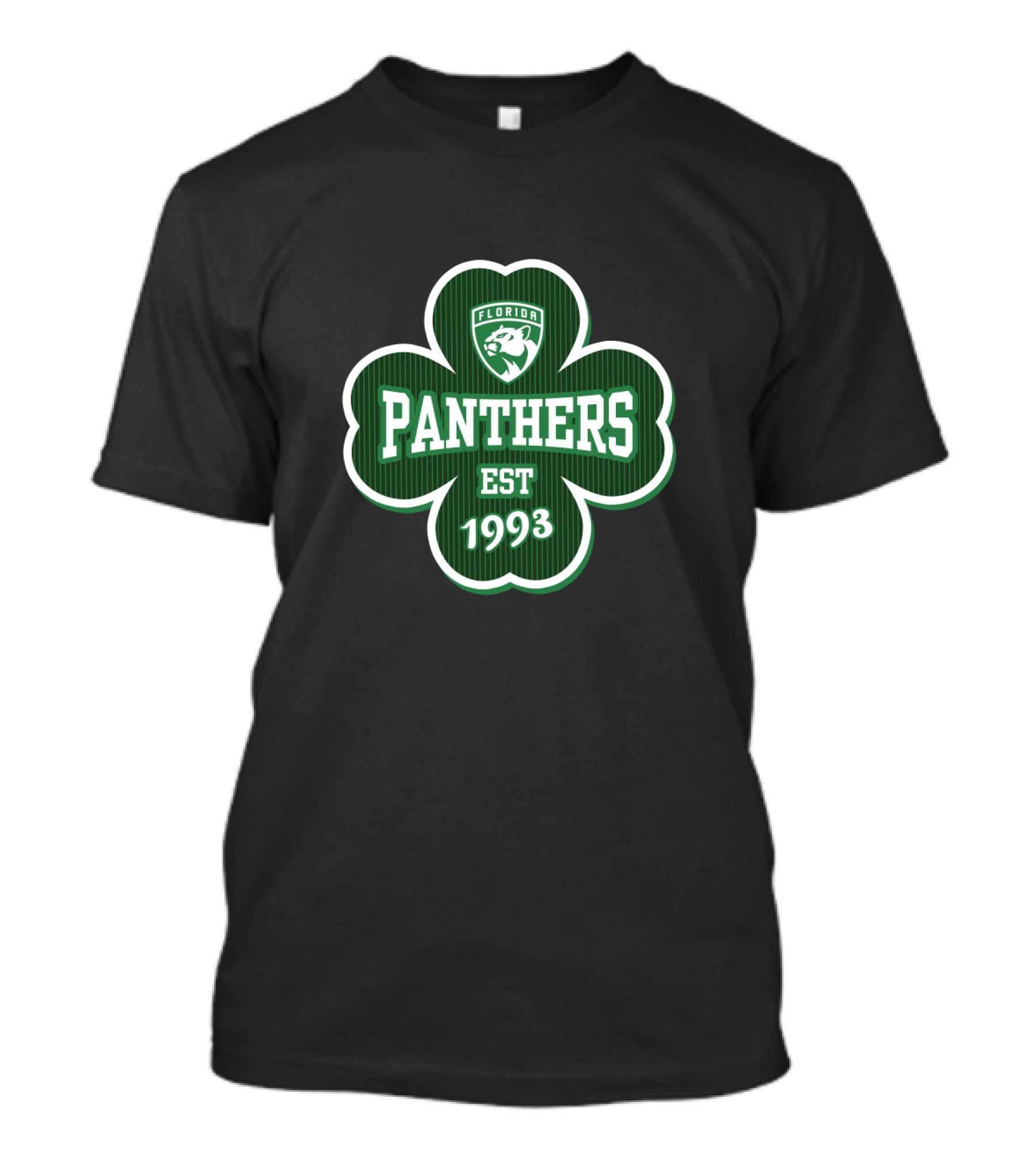 Florida Panthers Est 1993 Patrick's Day Clover T-Shirt