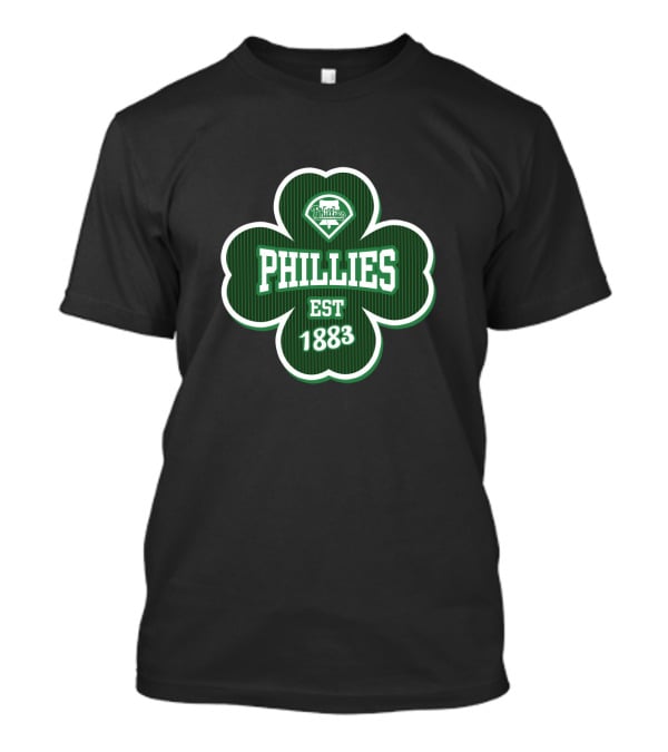 Phillies Est 1883 St Patrick's Day Clover Logo Philadelphia T-Shirt