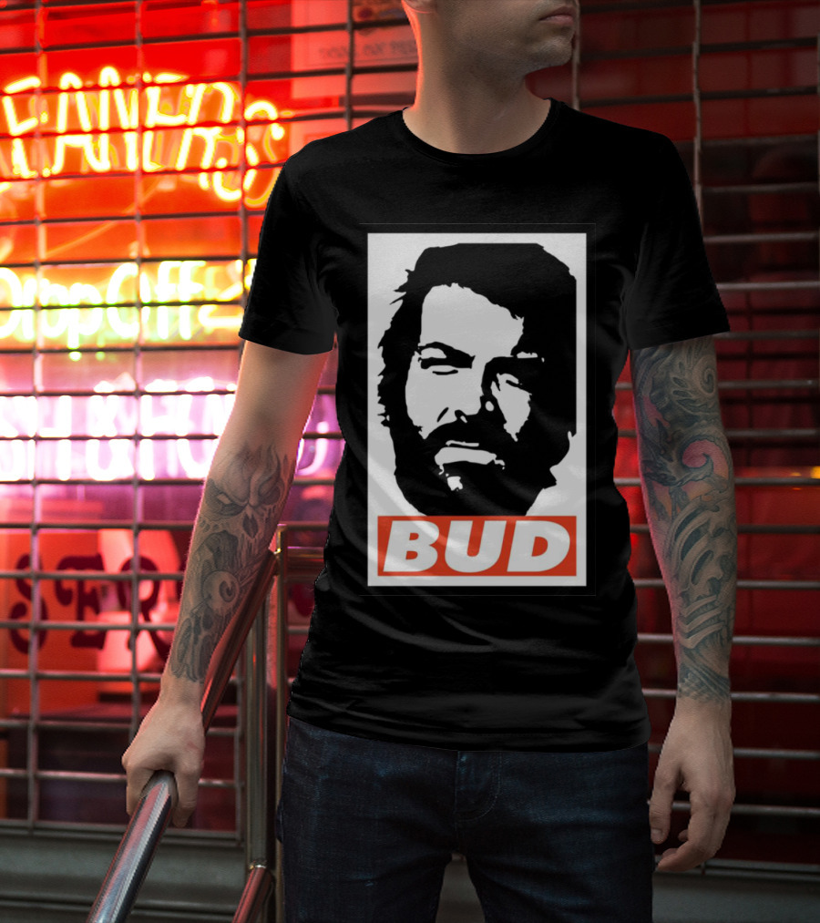 Bud Spencer Tribute Graphic Blockface T-Shirt