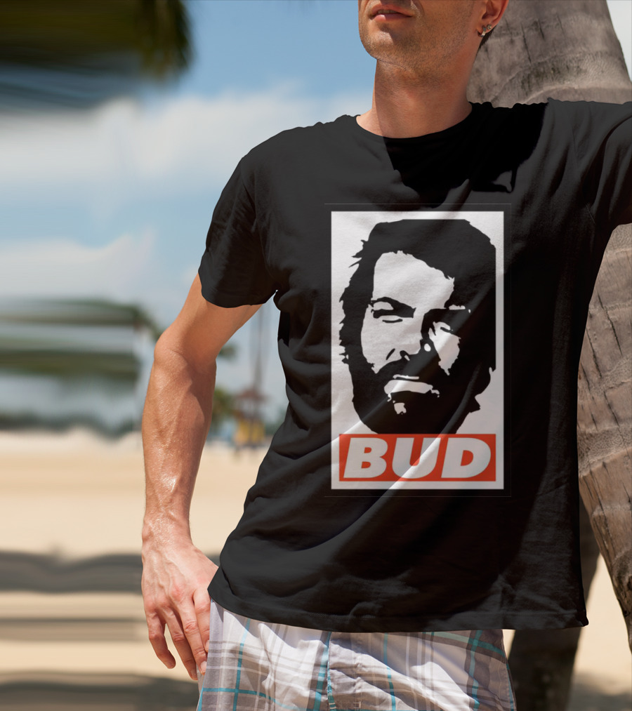 Bud Spencer Tribute Graphic Blockface T-Shirt