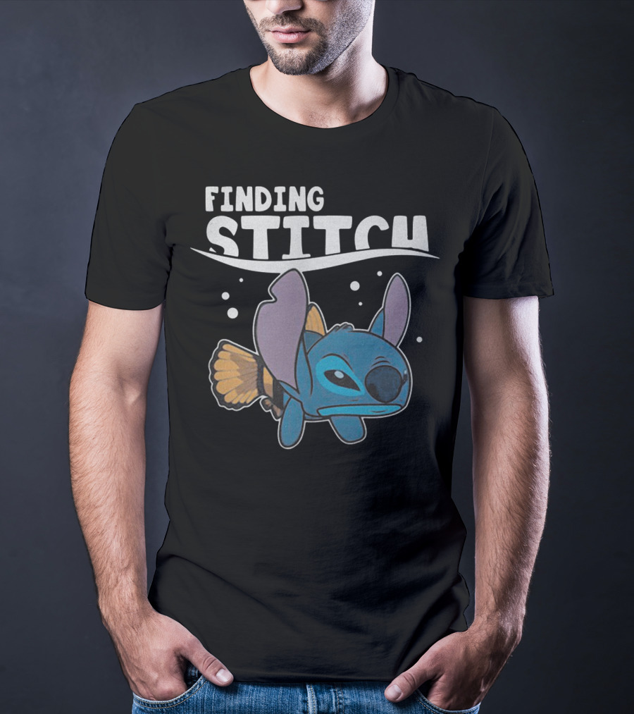 Finding Stitch Parody With Fish Imagery And Underwater T-Shirt