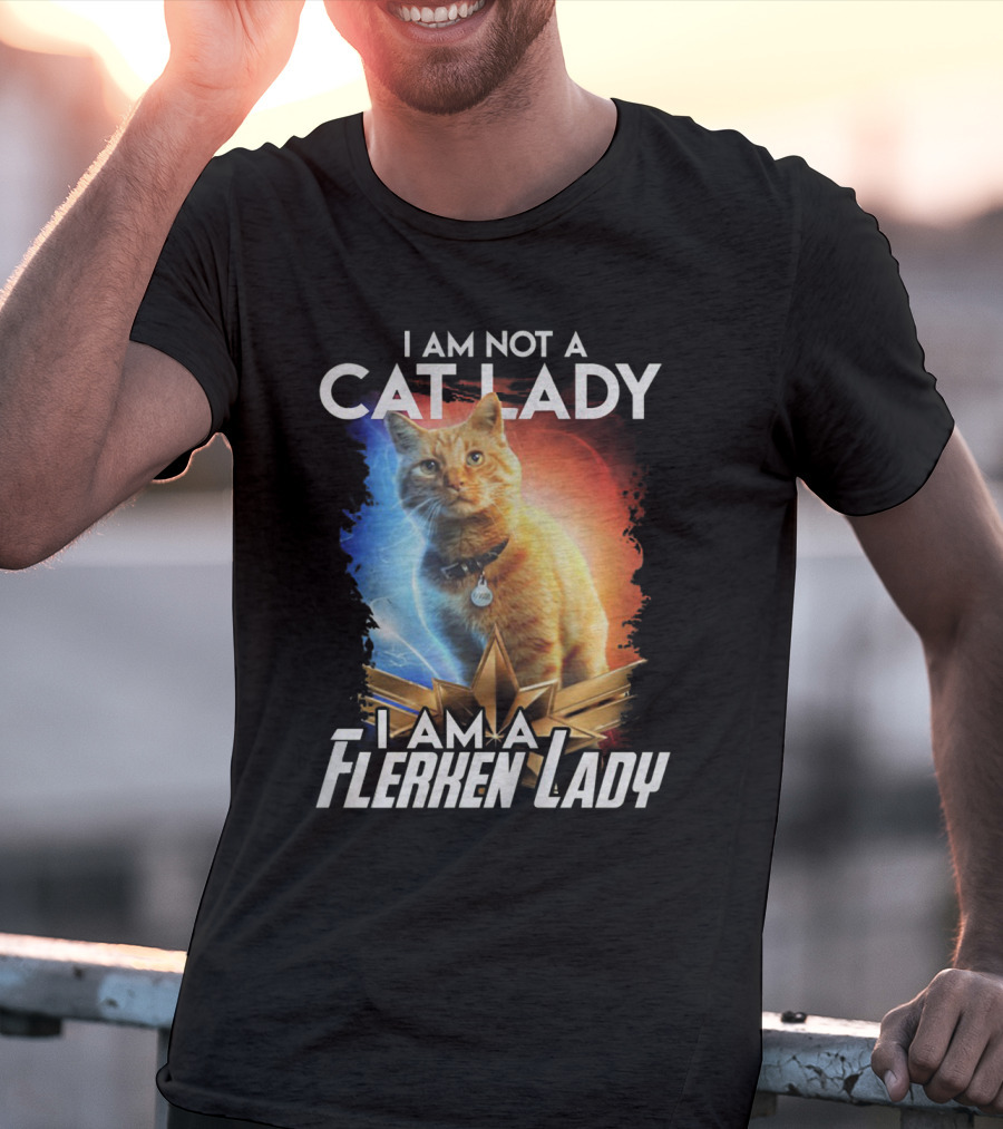 I Am Not A Cat Lady I Am A Flerken Lady Goose Cat T-Shirt