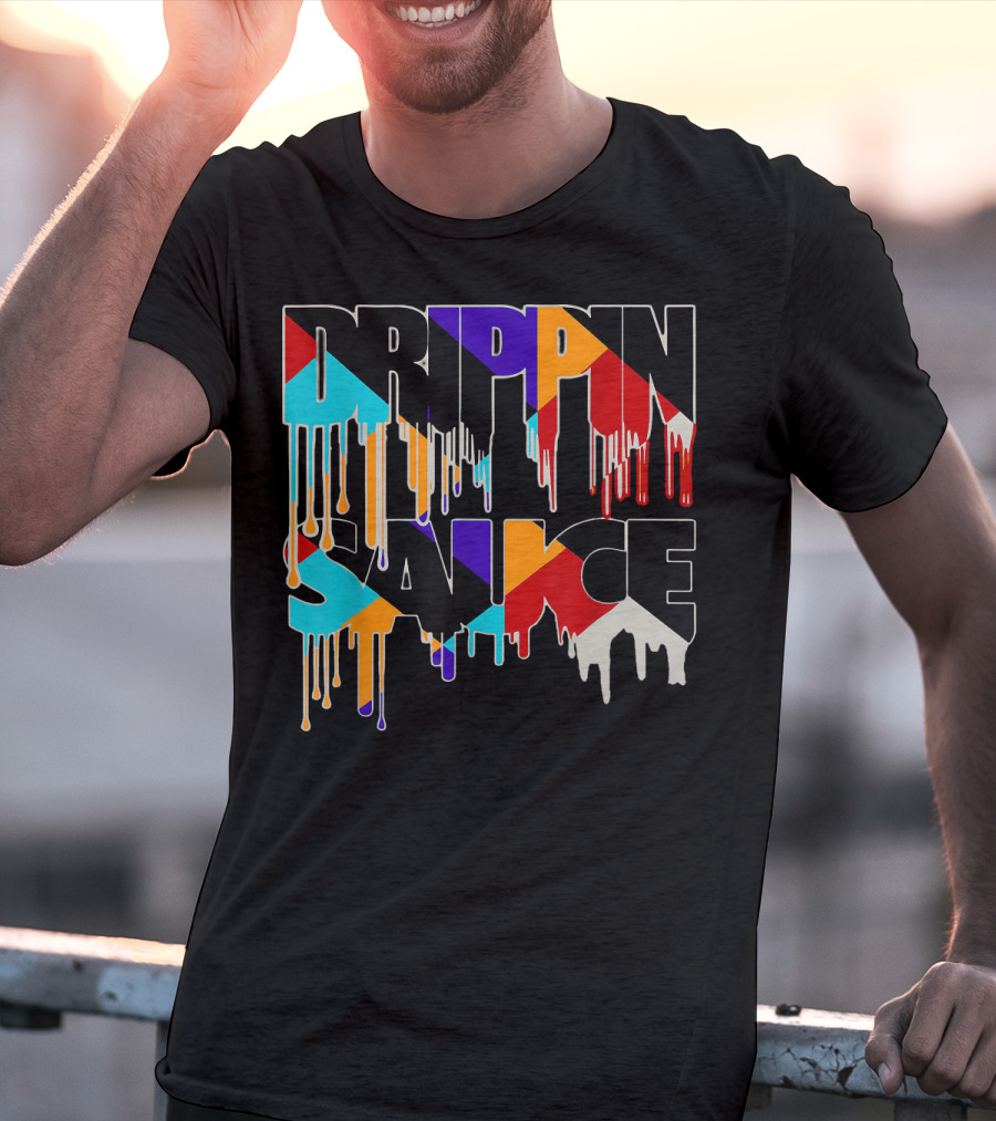 Jordan 9 Drippin Sauce Dream It Do It Bold Multicolor Drip T-Shirt