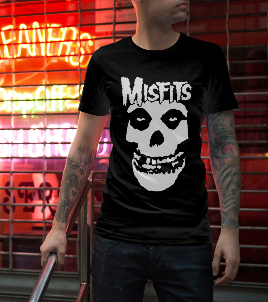 Misfits Fiend Skull Iconic Punk Rock Band T-Shirt
