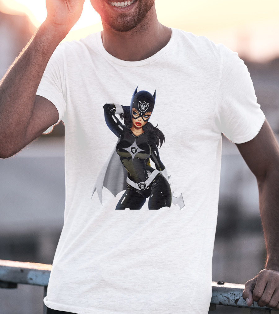 Raiders Girl Superhero Costume With Iconic Team Shield And Mask T-Shirt
