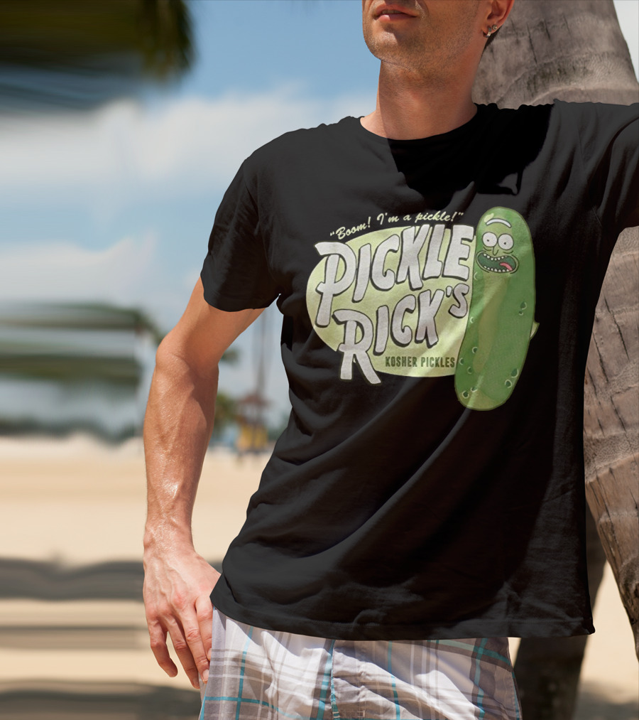 Rick And Morty Boom I'm A Pickle Pickle Rick's Kosher Pickles T-Shirt