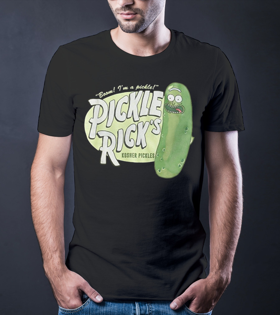 Rick And Morty Boom I'm A Pickle Pickle Rick's Kosher Pickles T-Shirt