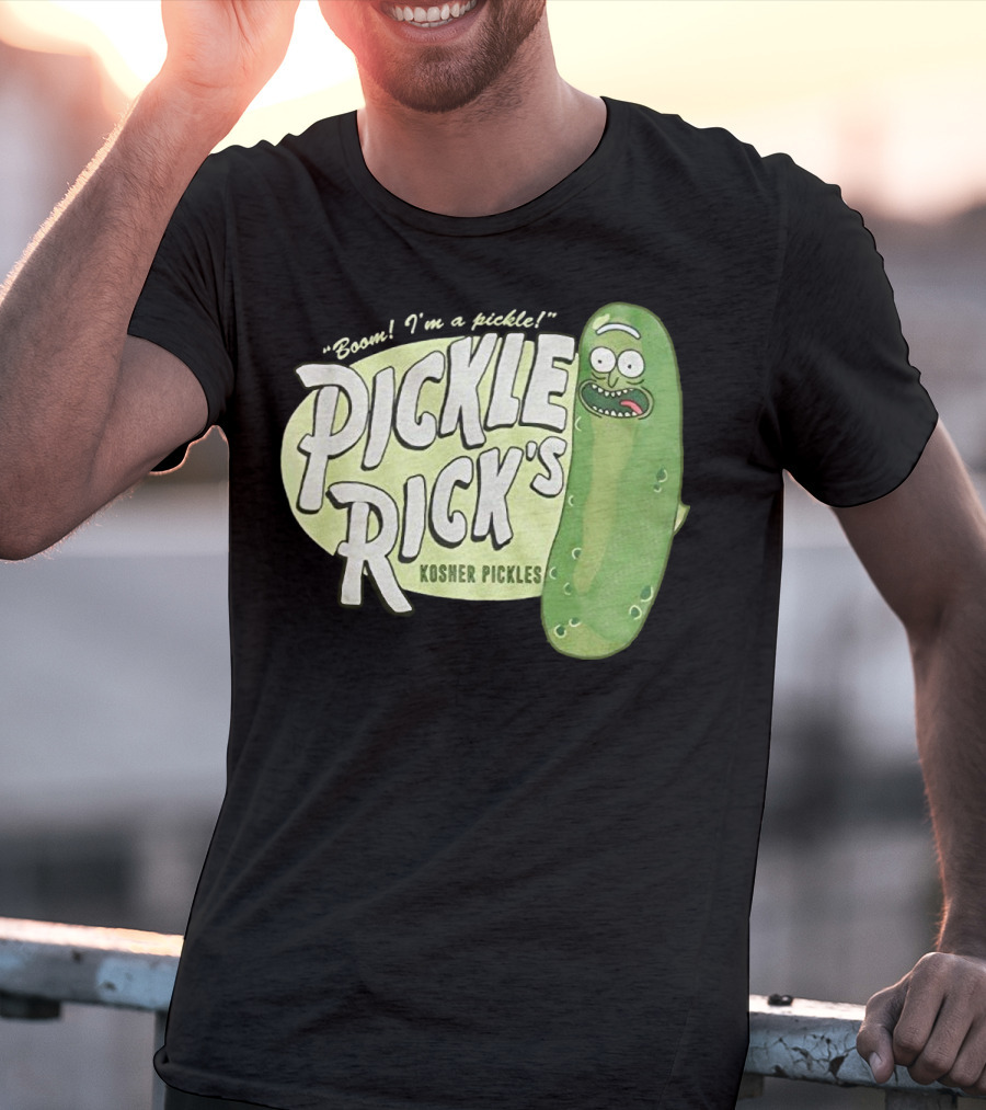 Rick And Morty Boom I'm A Pickle Pickle Rick's Kosher Pickles T-Shirt