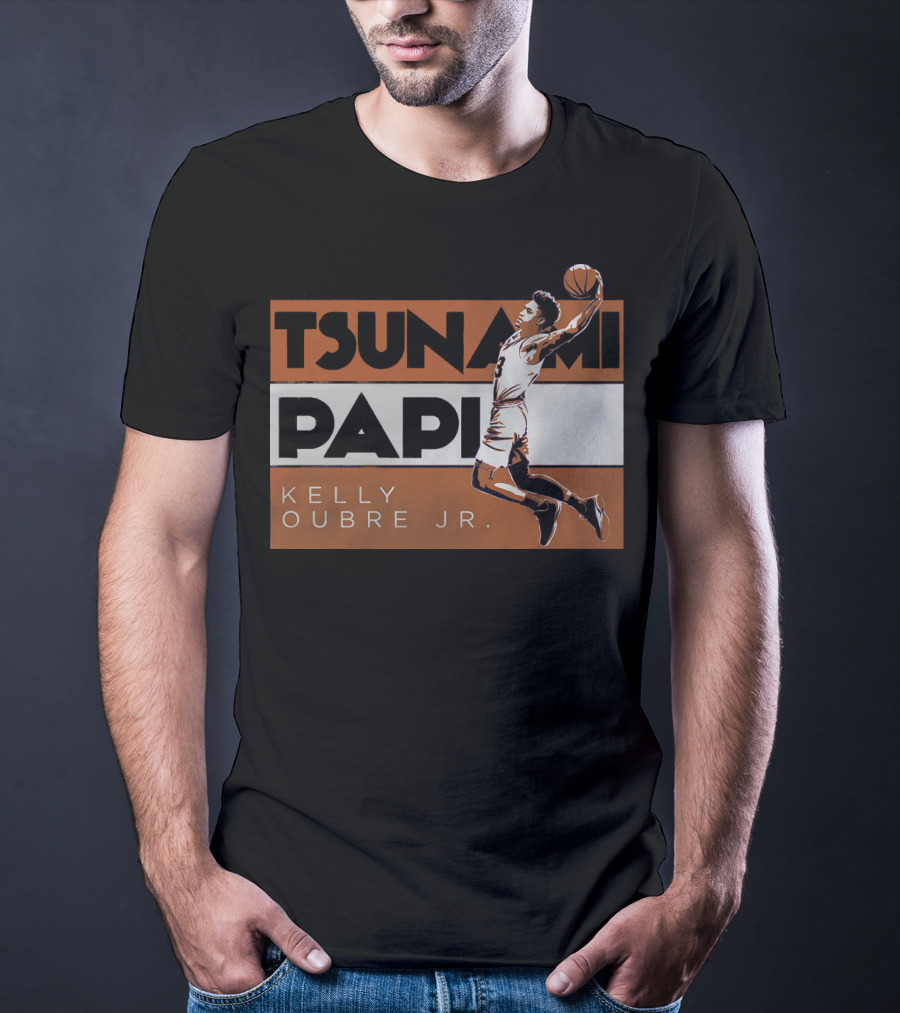 Tsunami Papi Kelly Oubre JR Basketball Dunk T-Shirt