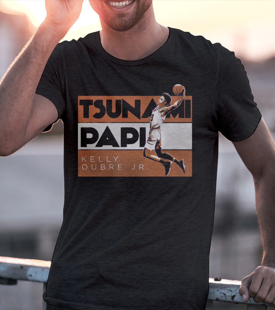 Tsunami Papi Kelly Oubre JR Basketball Dunk T-Shirt