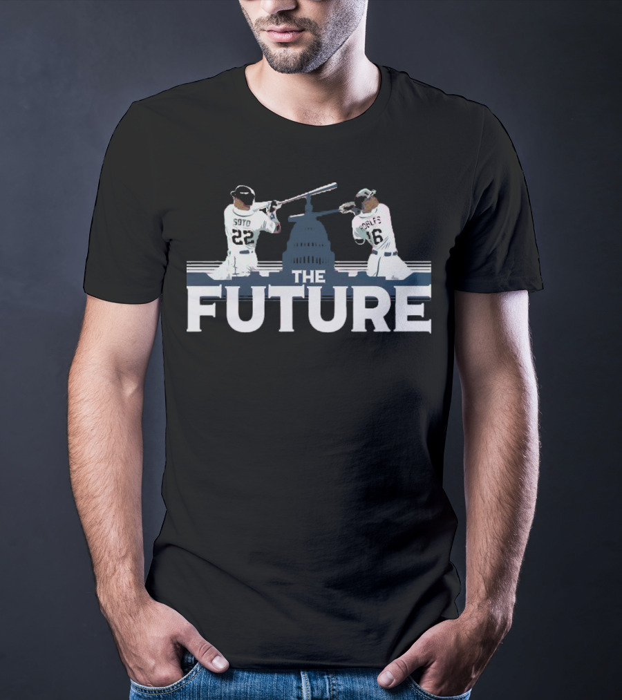 Washington The Future Soto Robles Baseball Capitol Backdrop T-Shirt
