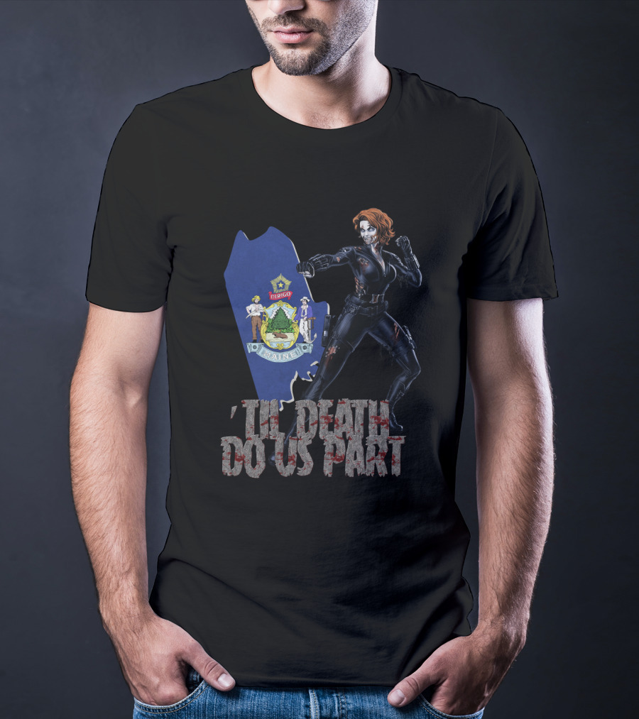 Maine Black Widow 'Til Death Do Us Part T-Shirt