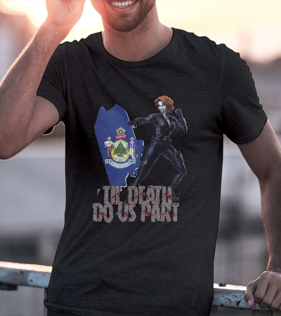Maine Black Widow 'Til Death Do Us Part T-Shirt