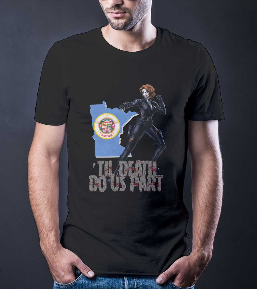 Minnesota Black Widow 'Til Death Do Us Part T-Shirt