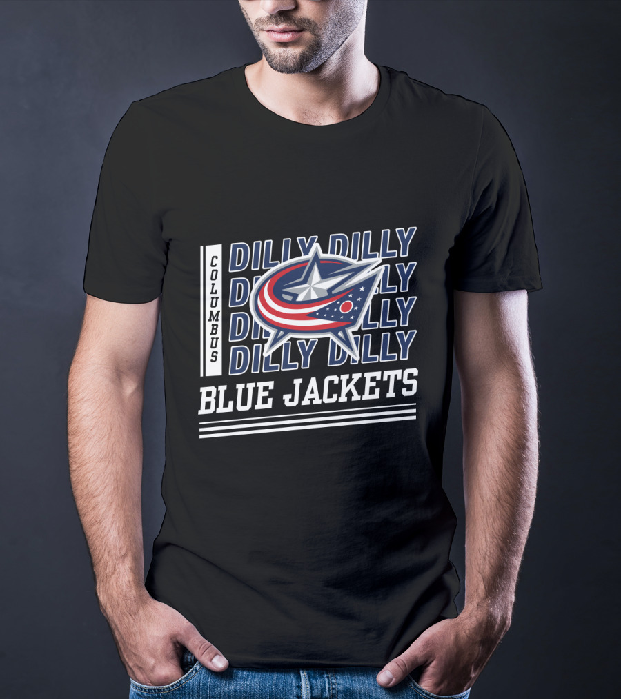 Columbus Blue Jackets Dilly Dilly Emblem And T-Shirt