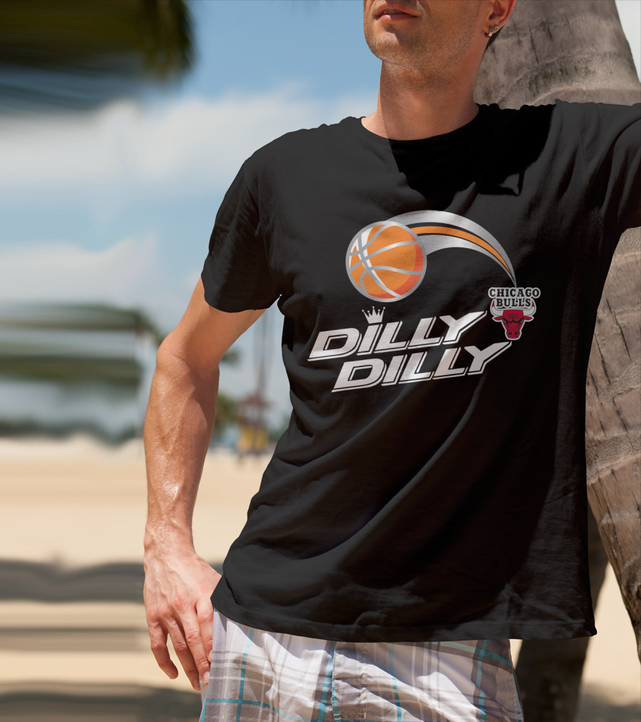 Chicago Bulls Dilly Dilly Basketball With Crown And Ball T-Shirt