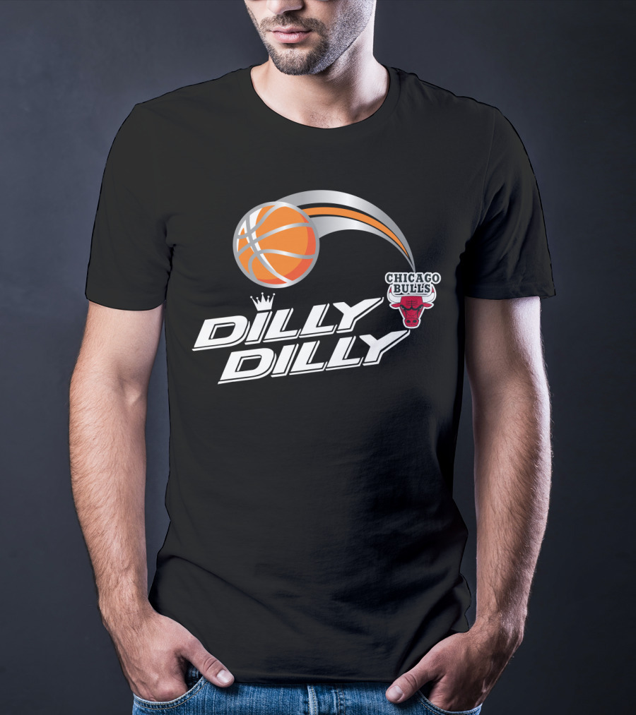 Chicago Bulls Dilly Dilly Basketball With Crown And Ball T-Shirt