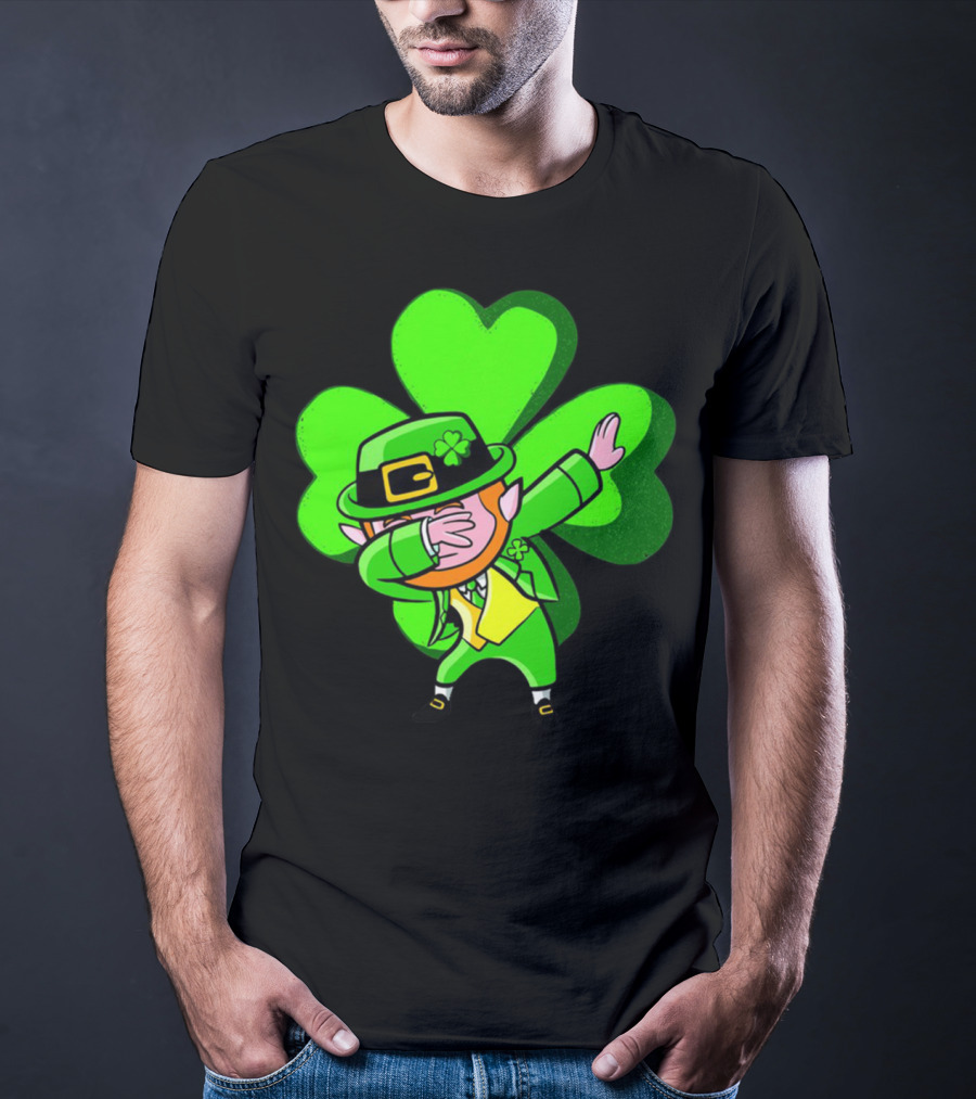 Leprechaun Dab Dance Shamrock St Patrick's Day Luck Ireland T-Shirt
