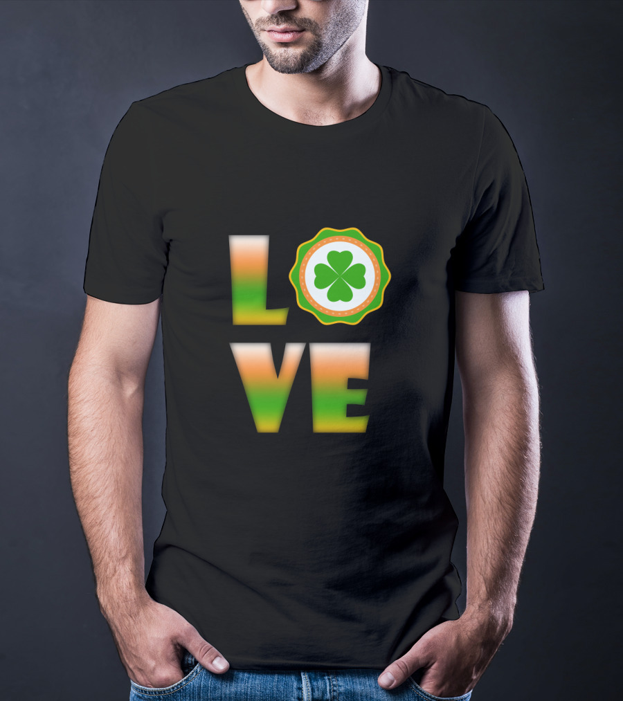 Love Irish Clover St. Patrick's Day T-Shirt