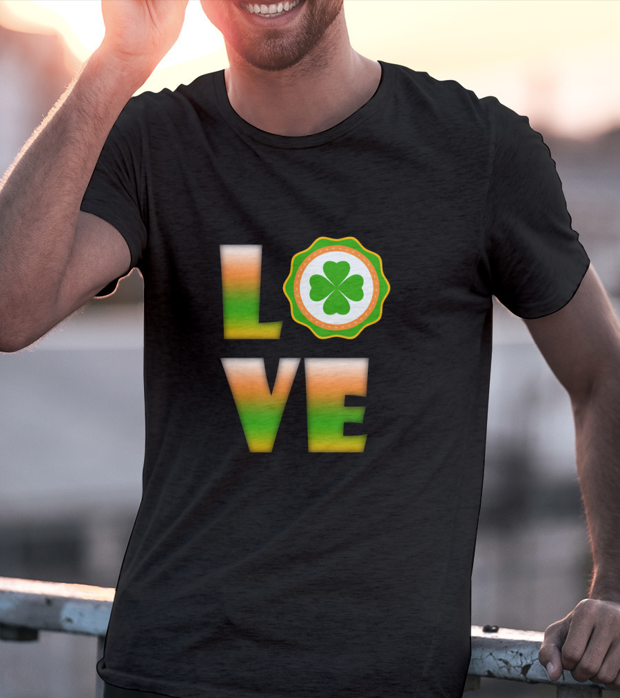 Love Irish Clover St. Patrick's Day T-Shirt
