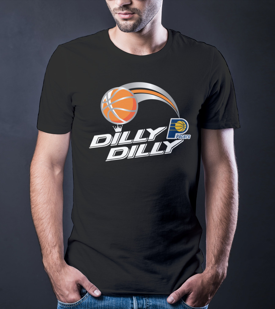 Pacers Dilly Dilly Basketball Logo With Orange Ball And Crown T-Shirt