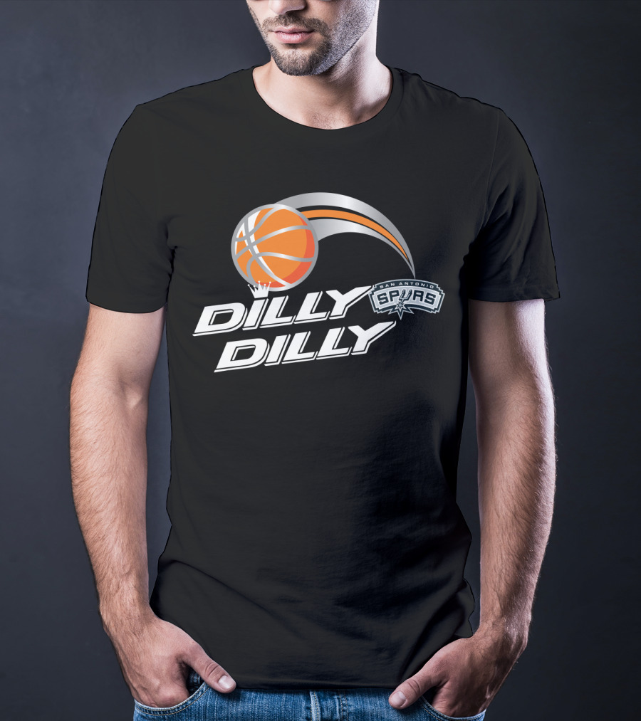 San Antonio Spurs Dilly Dilly Basketball Logo With Orange Basketball And Crown T-Shirt
