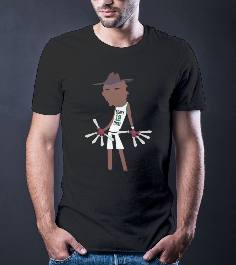 Scary Terry 12 Cartoon Character Basketball Claws T-Shirt