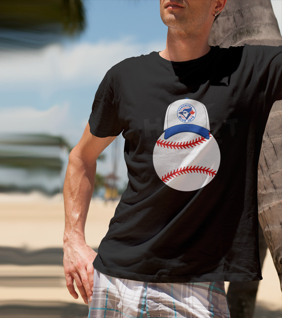 Toronto Blue Jays Mickey Mouse Baseball Cap And Ball T-Shirt