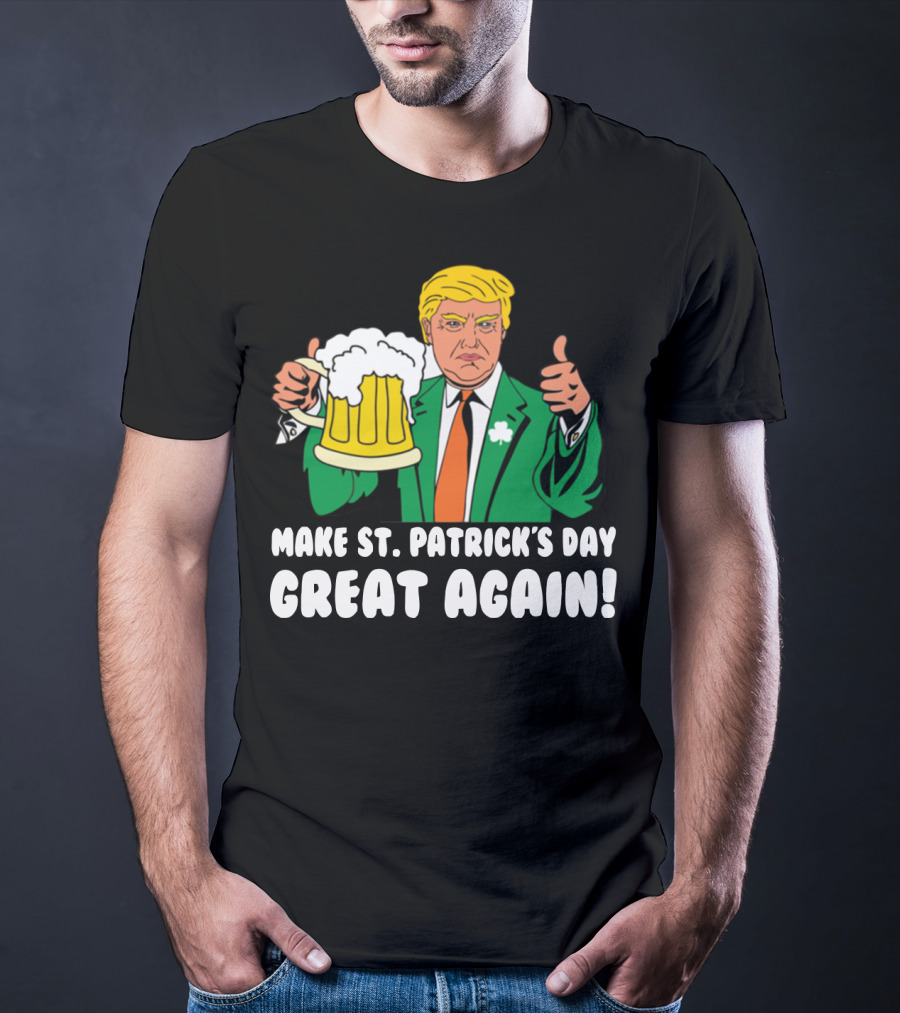 Make St. Patrick's Day Great Again Trump Thumbs Up Beer Mug T-Shirt