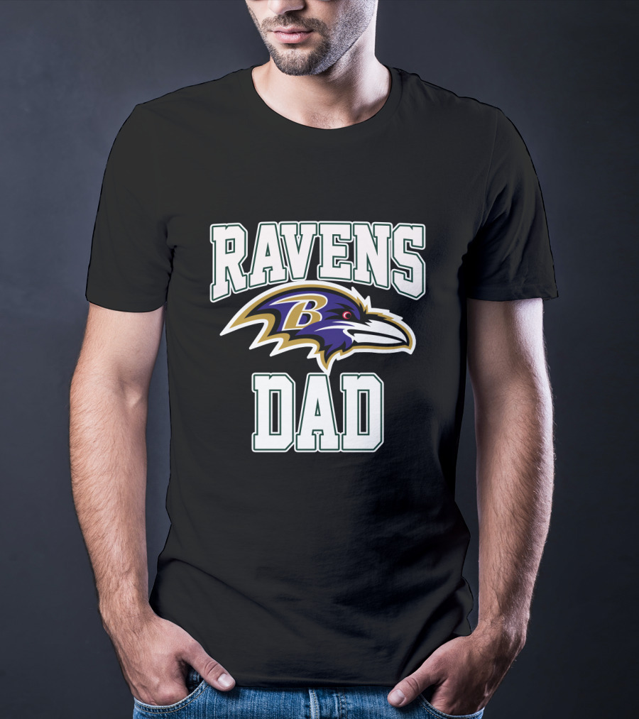 Ravens Dad Baltimore Football Fathers Day Gift T-Shirt