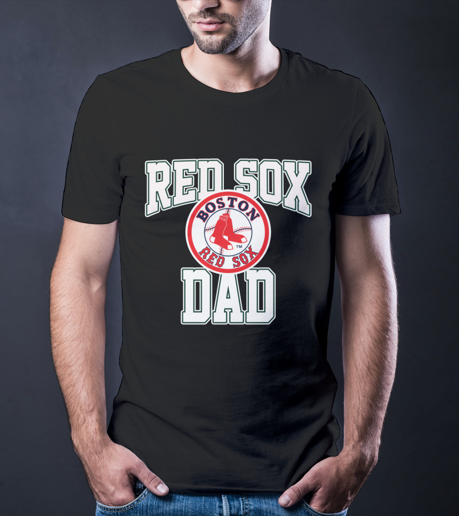Boston Red Sox Dad Iconic Logo Fan T-Shirt