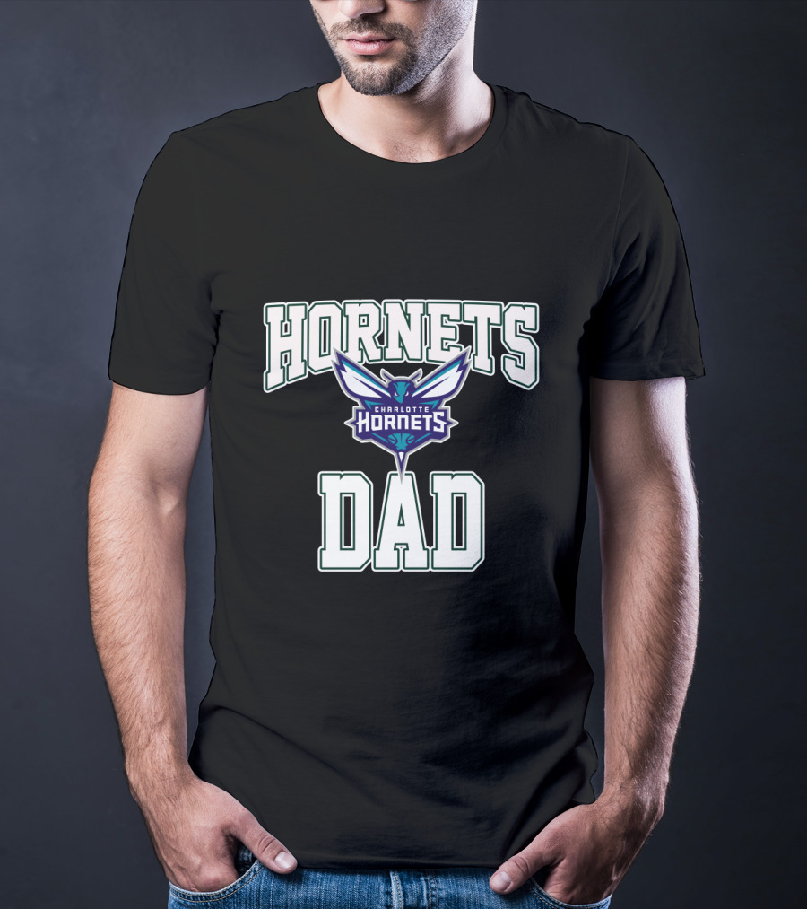 Charlotte Hornets Dad Fathers Day T-Shirt