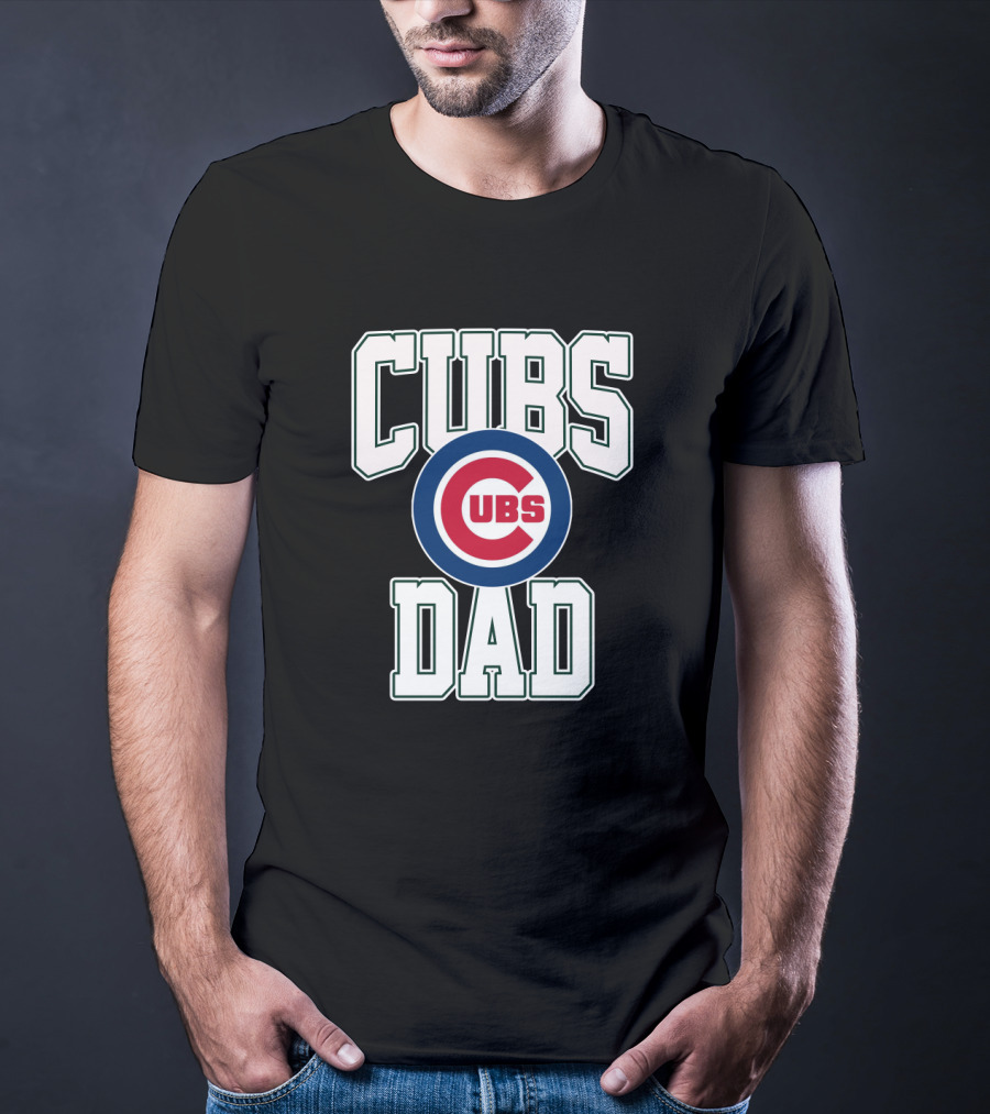 Chicago Cubs Dad With Team T-Shirt
