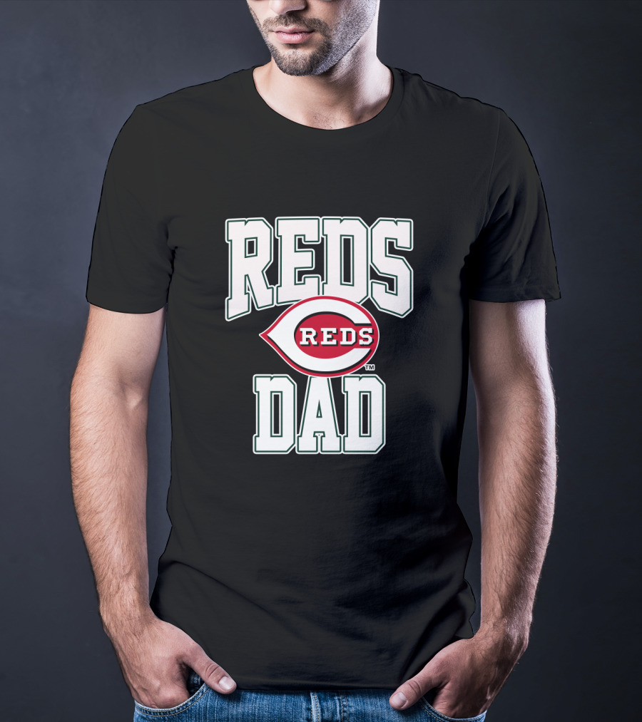 Cincinnati Reds Dad Baseball Logo Fan Gear T-Shirt