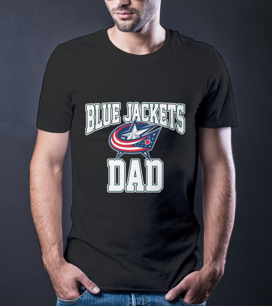 Columbus Blue Jackets Dad Hockey Fan Gift Perfect For Father’s Day T-Shirt