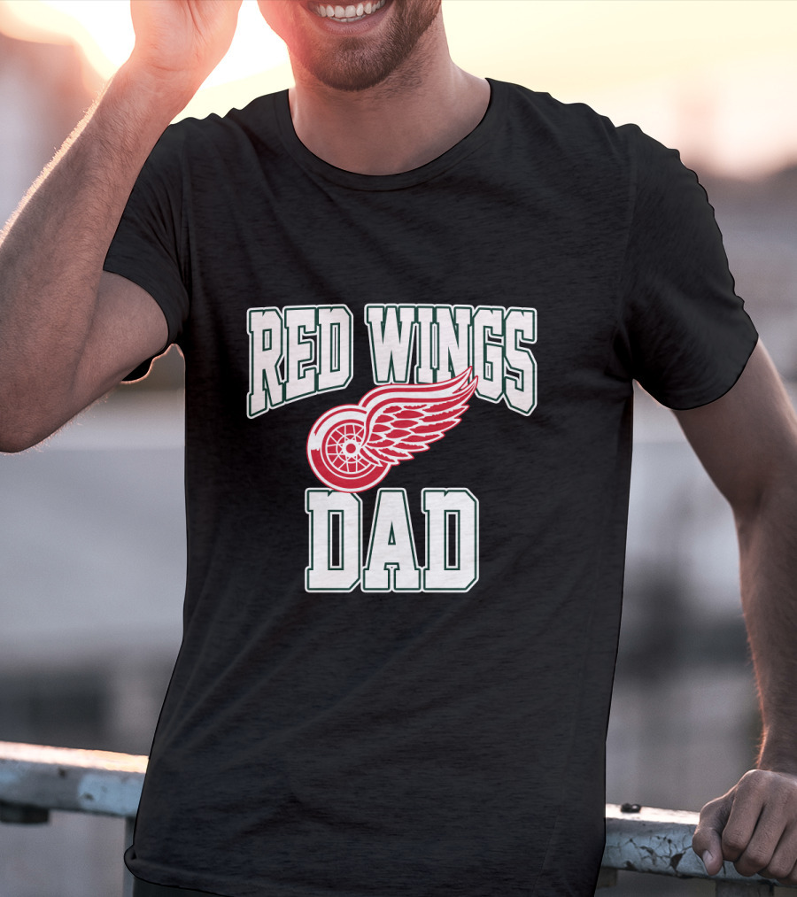 Detroit Red Wings Dad NHL Hockey Fan Gift T-Shirt