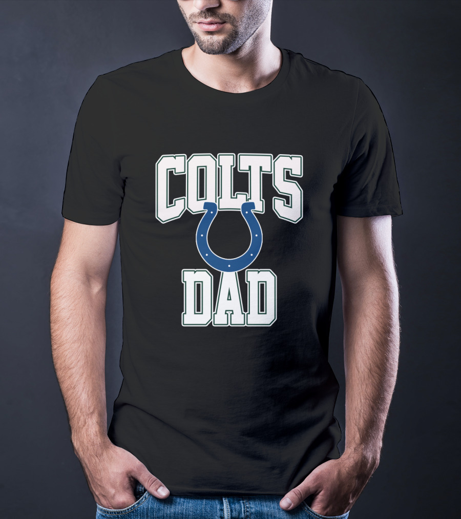 Indianapolis Colts Dad Football Fan Father’s Day T-Shirt