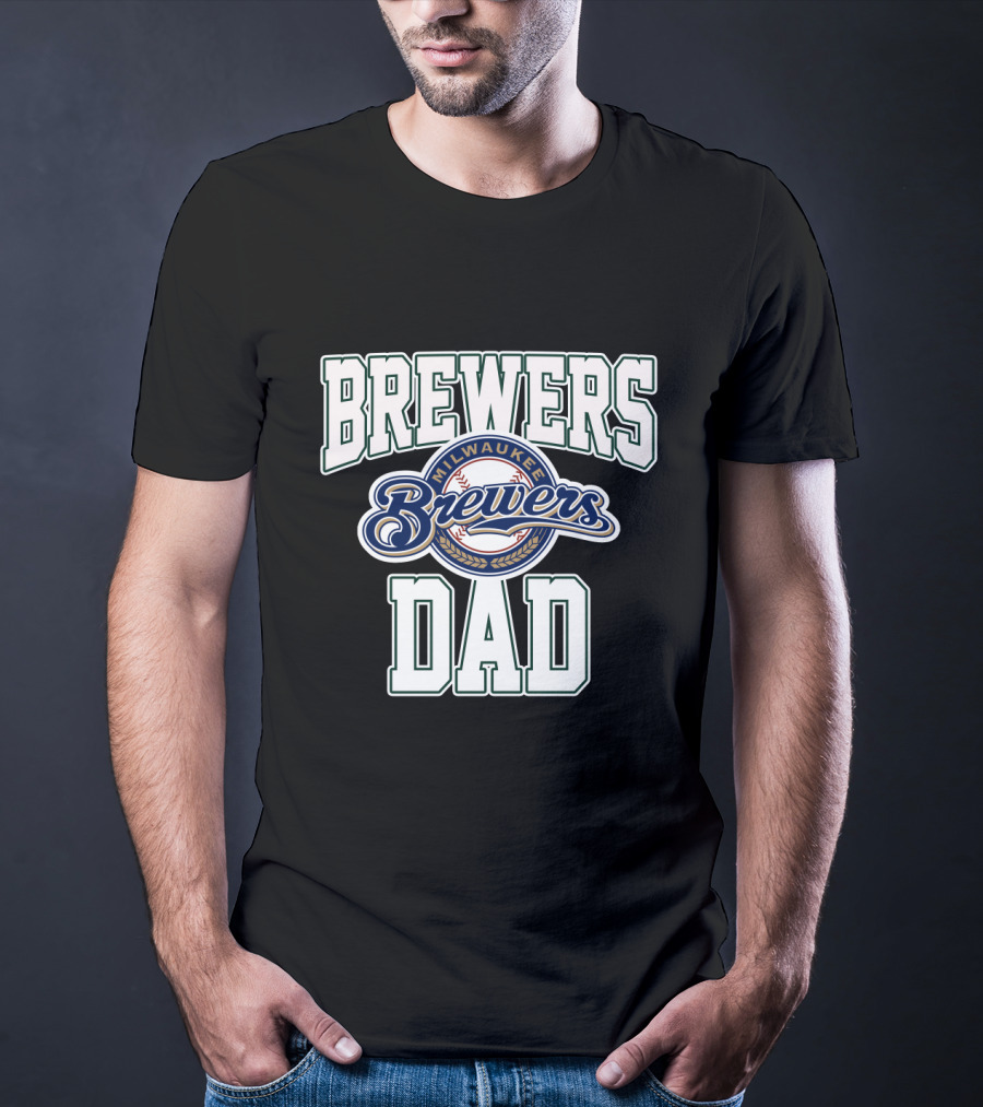 Milwaukee Brewers Dad Baseball T-Shirt