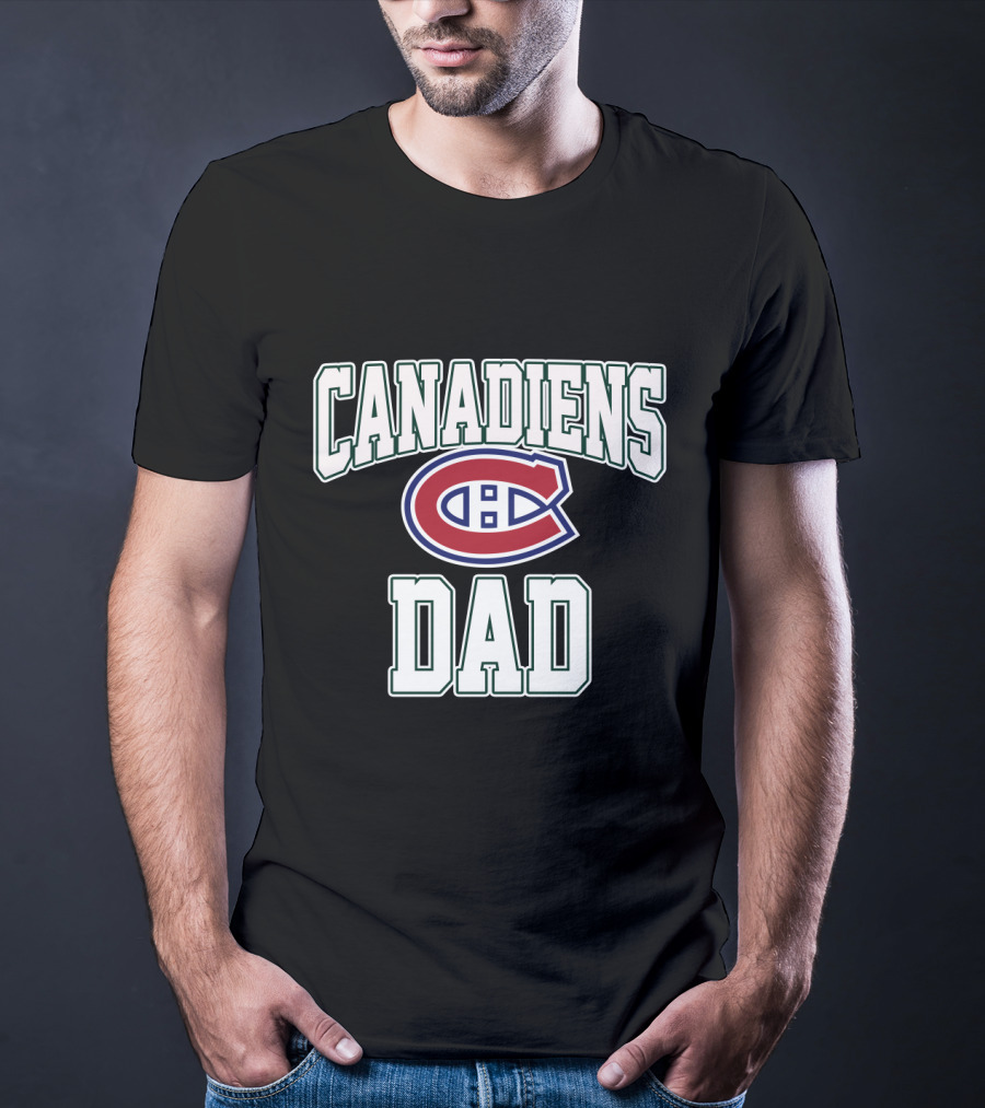 Montreal Canadiens Dad Hockey Logo Fan Gear T-Shirt