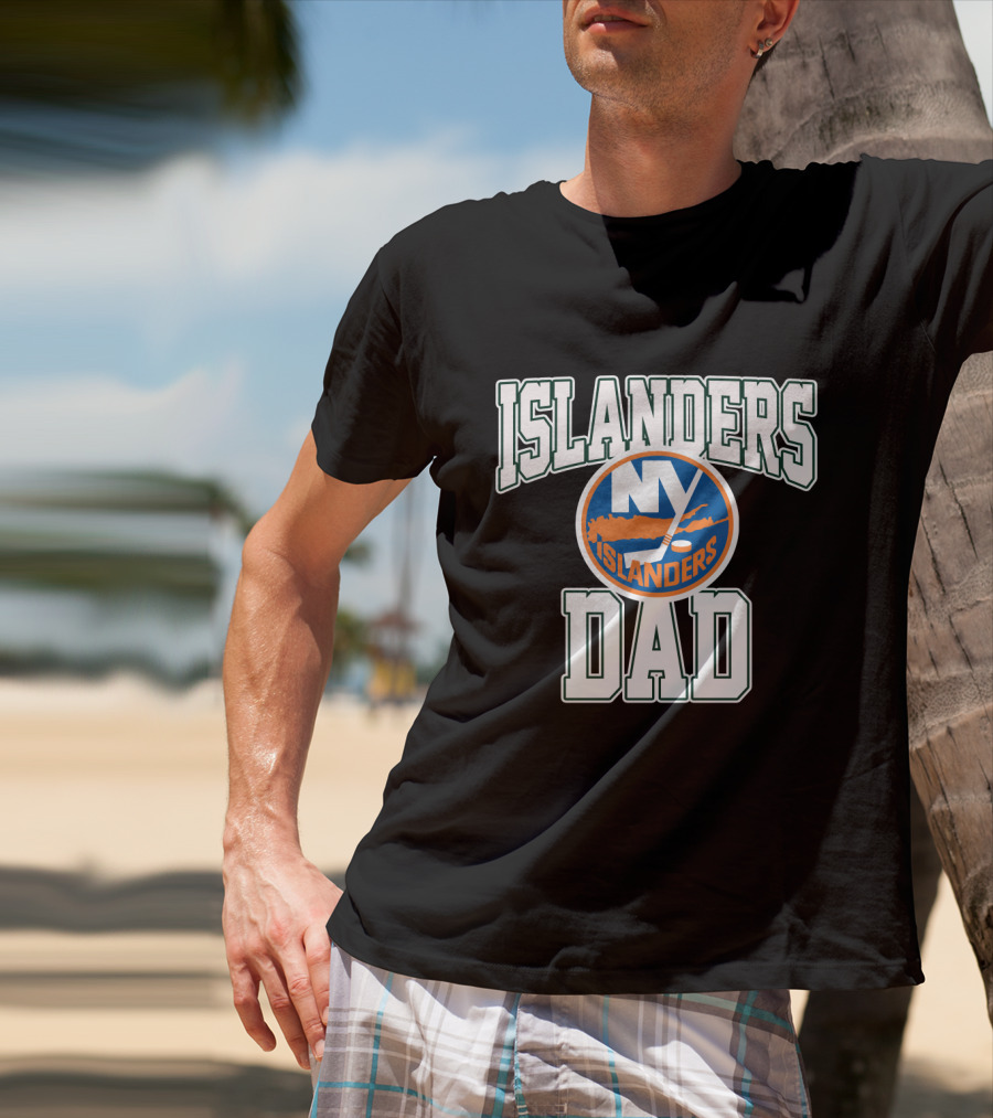 Ny Islanders Dad Islanders Hockey Team T-Shirt