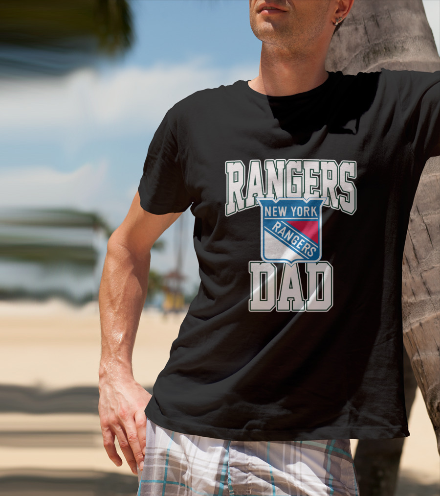 New York Rangers Dad Nhl Team Supporter T-Shirt
