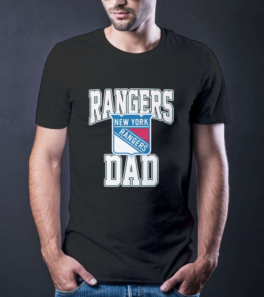 New York Rangers Dad Nhl Team Supporter T-Shirt