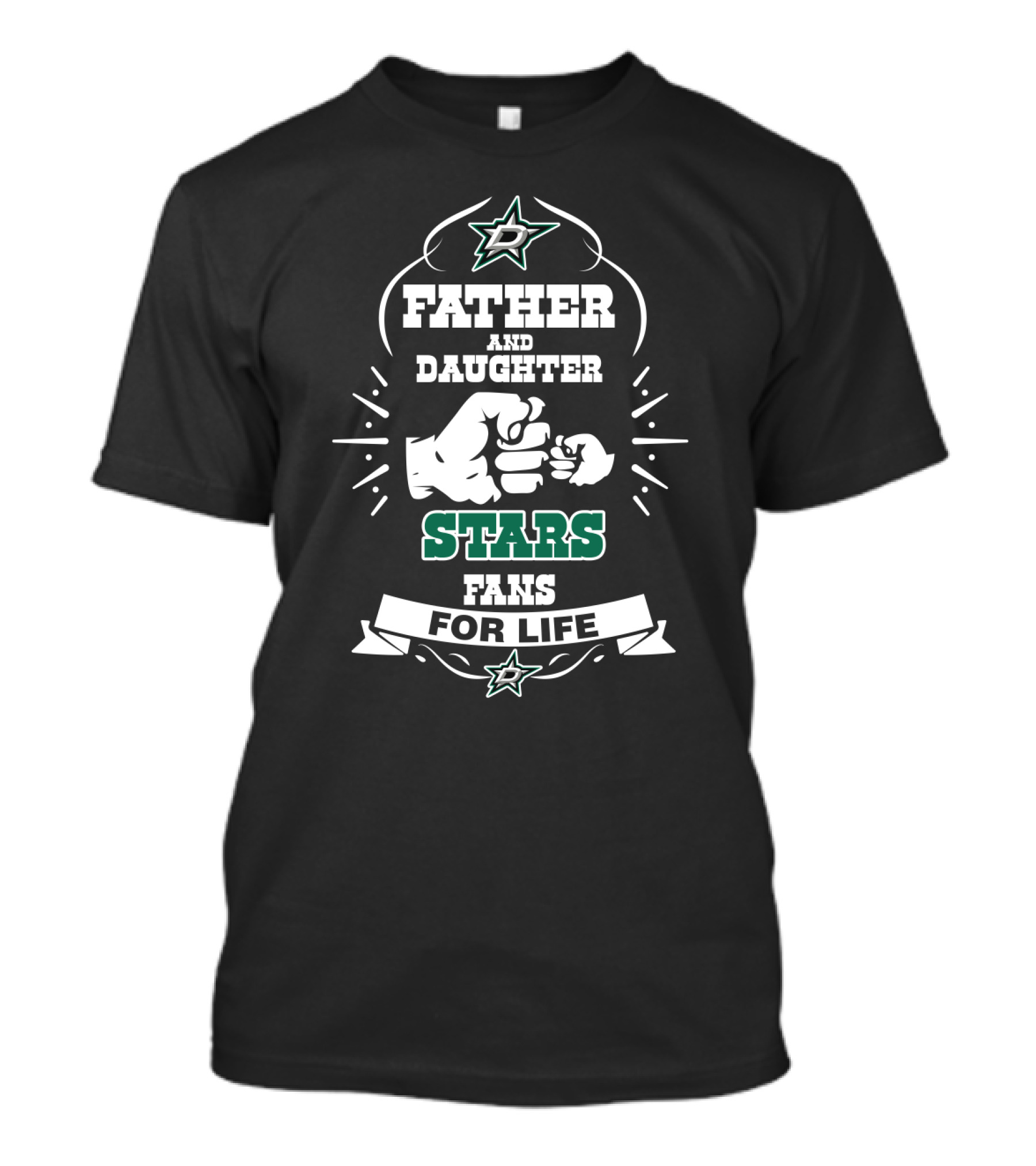 Father And Daughter Stars Fans For Life With Dallas Team T-Shirt