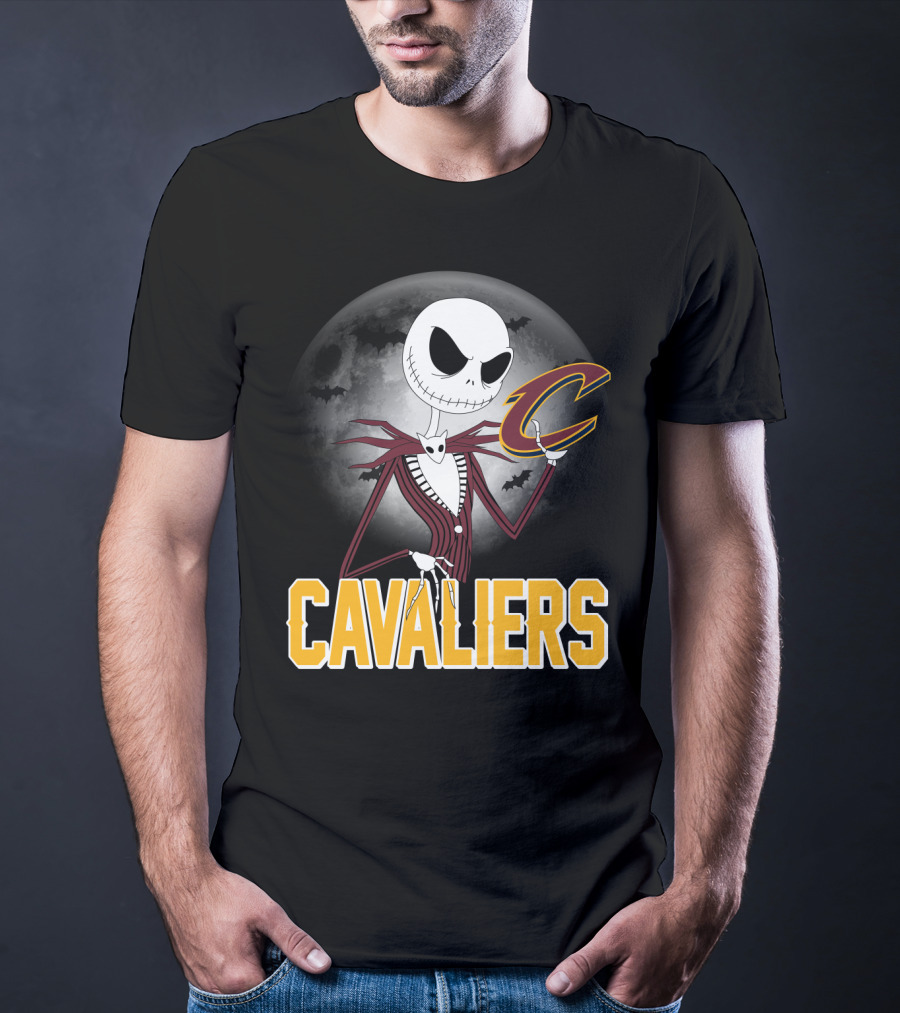 Jack Skellington Cavaliers Halloween Cleveland T-Shirt