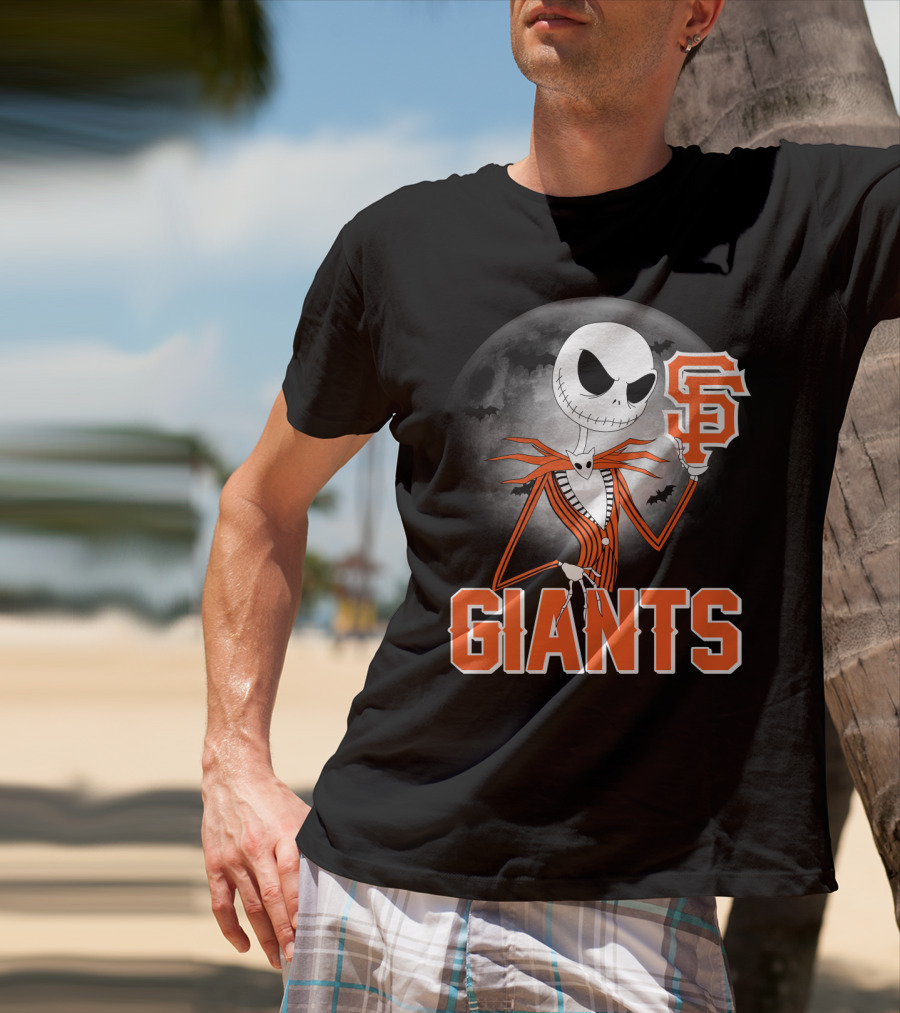 Jack Skellington San Francisco Giants Halloween T-Shirt