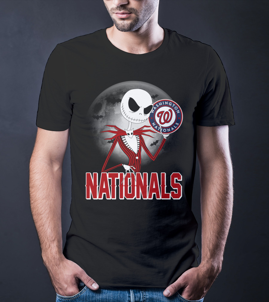 Washington Nationals Jack Skellington Halloween T-Shirt