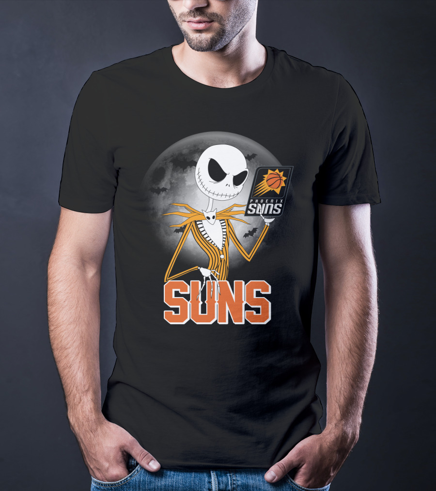 Jack Skellington Phoenix Suns Halloween Fans Sports Crossover T-Shirt