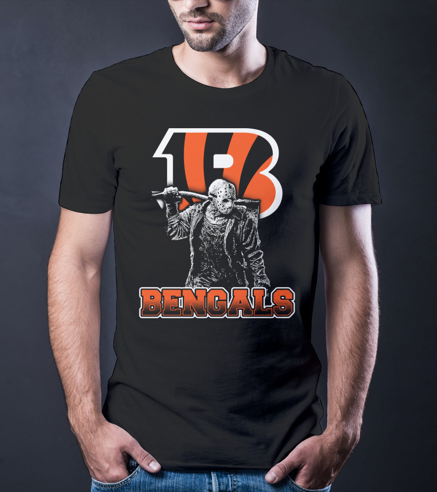 Jason Voorhees Cincinnati Bengals Logo Bengals T-Shirt